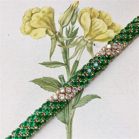 Galerie alain Pautot on Instagram Bracelet pelouse émeraudes diamants