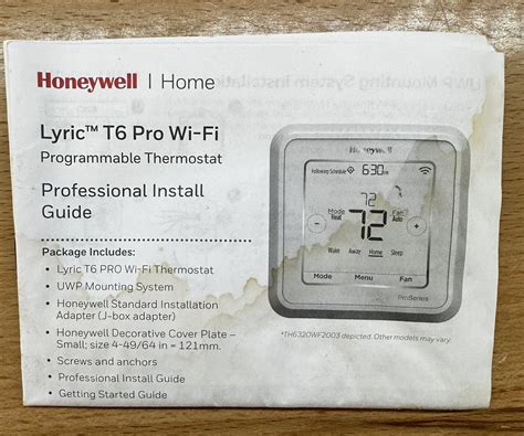 Honeywell Home T6 Pro Wifi Smart Thermostat Programmable Th6220wf2006 85267183925 Ebay