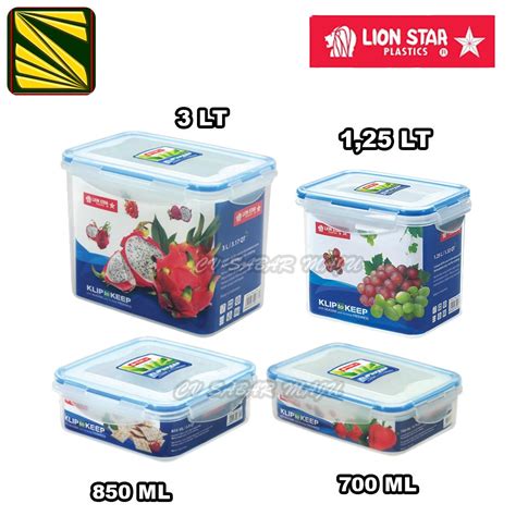 Jual Lionstar Kotak Makanan Tempat Bumbu Kedap Udara Lion Star Klip