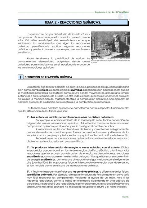 PDF TEMA 2 REACCIONES QUÍMICAS 2015 07 20 Toda la