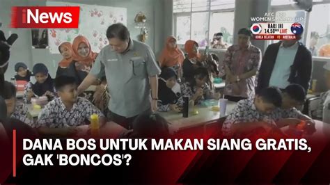 Full Dana Bos Untuk Makan Siang Gratis Gak Boncos Inews Pagi