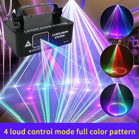 Laser Beam Dj Disco 500mw Rgb Light DJ Lights Effect Laser DMX Sonics Lk