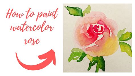 How To Paint Loose Watercolor Rose YouTube