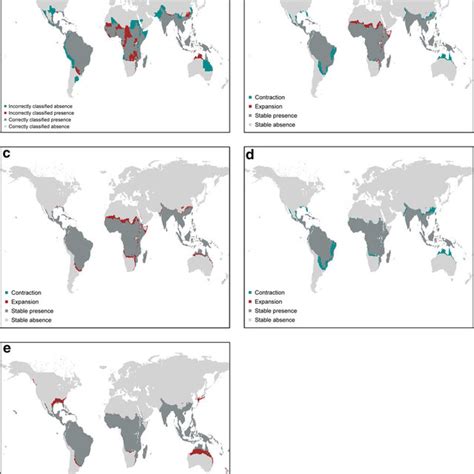 Maps Showing Observed And Modeled Dengue Distribution A Estimated