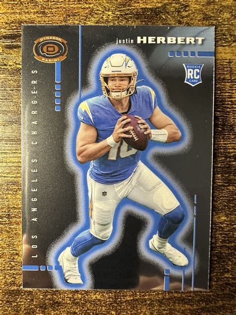 Justin Herbert 2020 Panini Chronicle Dynagon Silver Prizm RC Rookie