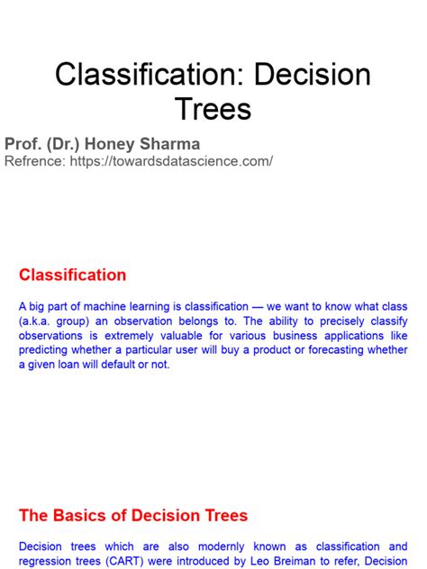 Classification Decision Trees 1 Pdf Statistical Classification