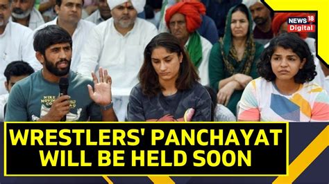 Wrestlers Protest Wrestlers Call For The Maha Panchayat To Discuss