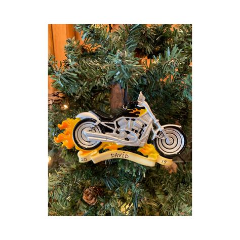 MOTORCYCLE Personalized Motorcycle Christmas Ornament | Etsy