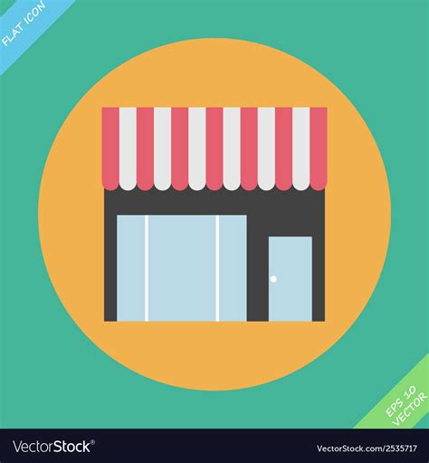 Storefront Icon Royalty Free Vector Image Vectorstock