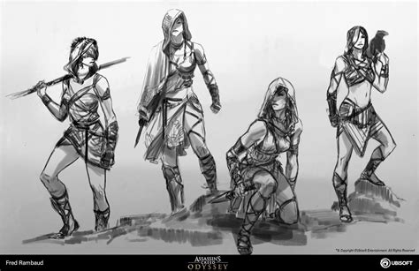 Artstation Kassandra Assassin S Creed Odyssey Concept Art Fred Rambaud Assassins Creed