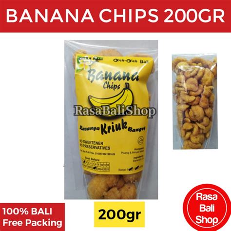 Jual Banana Chips Oleh Oleh Bali Keripik Pisang Renyah Pisang Krispi