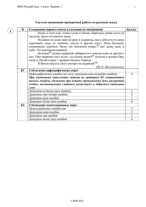 ВПР по русскому языку 5 класс - 10 комплект заданий - 1 вариант (ответы ...