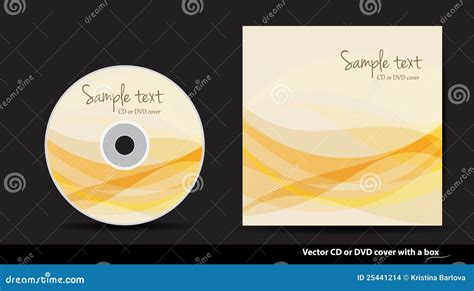 Vector Cd Or Dvd Cover Design Stock Photography