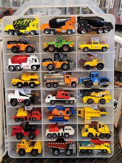 Hot Wheels Matchbox Case 180 CONSTRUCTION Cement Truck Crane EBay