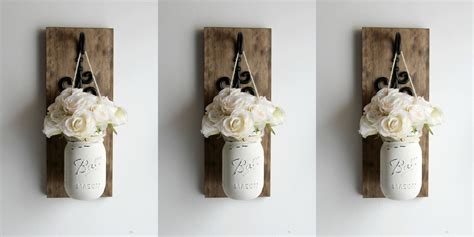 Farmhouse Wall Sconces Set of 3 Rustic Home Decor - Etsy | Traditional ...