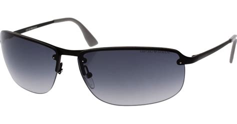 Emporio Armani Emporio Armani Classic Rimless Sunglasses In Black For Men Lyst