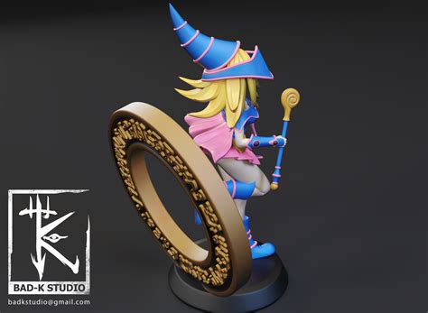 Archivo 3D Dark Magician Girl Yugioh Modelo de impresión 3DPlan para