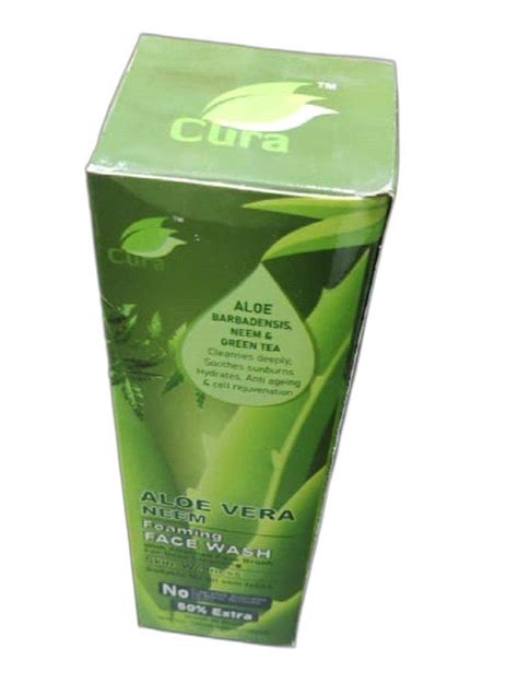 Herbal Green Cura 150ml Aloe Vera Neem Face Wash For Hair Age Group Adults At Rs 250 Piece In