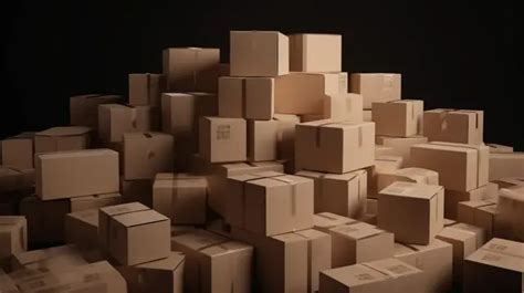 Cardboard Boxes Pile Up In A Room Background Picture Of Packing Boxes