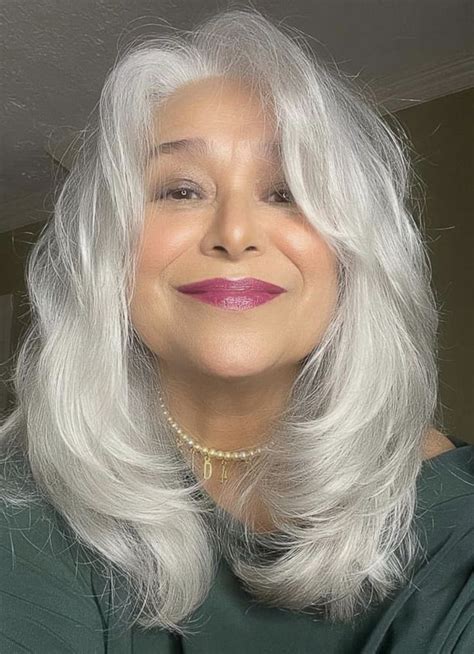 Pin By Gail Hollingsworth On Gray Hair Don’t Care In 2022 Long Gray Hair Grey Hair Styles For