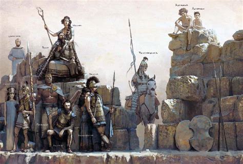 The Trojan Characters From The Iliad Art By José Daniel Cabrera Peña