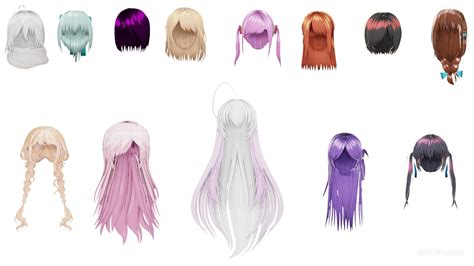 Stylized Anime Female Hairstyles 30 3d Turbosquid 2106465