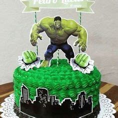 Fotos De Lailane De Lobato Em Hulk E98 Hulk Birthday Cakes Hulk