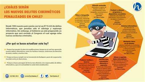 INFOGRAFÍA Delitos cibernéticos penalizados en Chile Hostname