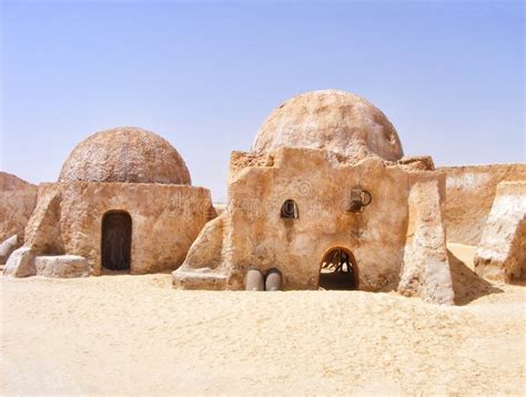 Abandoned Scenery Houses From The Movie Star Wars Mos Espa Tatooine