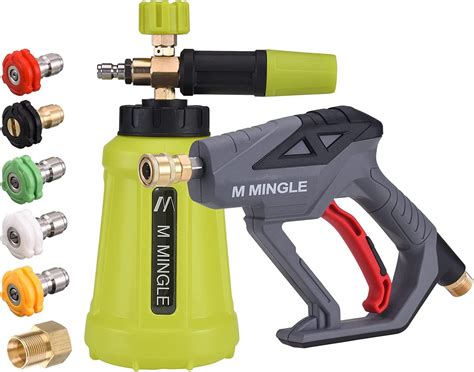 M Mingle Pistolet à Mousse pour Nettoyeur Haute Pression Canon à