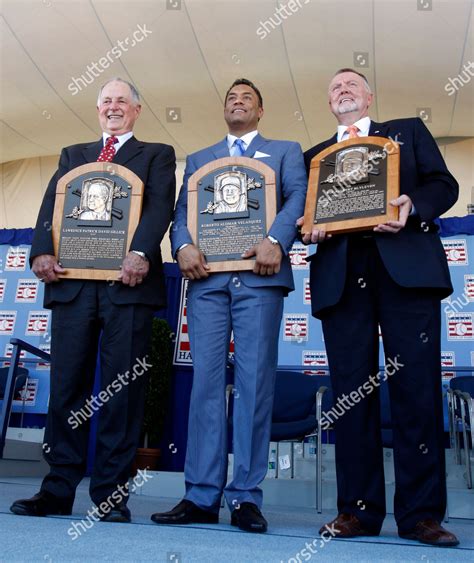 Pat Gillick Roberto Alomar Bert Blyleven Editorial Stock Photo Stock