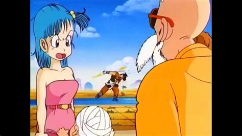 Dragon Ball Krillin Pulls Down Bulma S Shirt English Dub YouTube