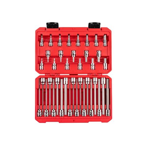 Tekton 38 Piece 38 In Drive Set Hex Bit Driver Socket Set Shb91316 At