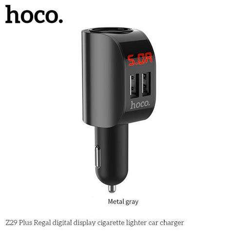 Hoco Z29 Plus ที่ชาร์จในรถ Regal Digital Display Car Chargerแท้100