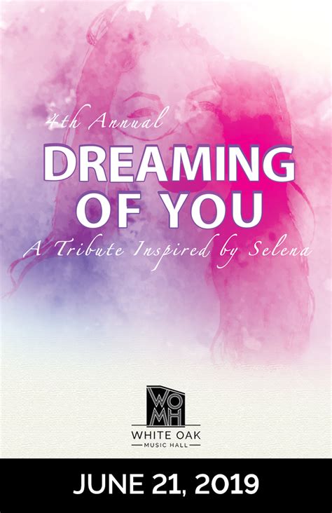 Buy Tickets to 4th Annual "Dreaming of You" A Tribute Inspired by ...