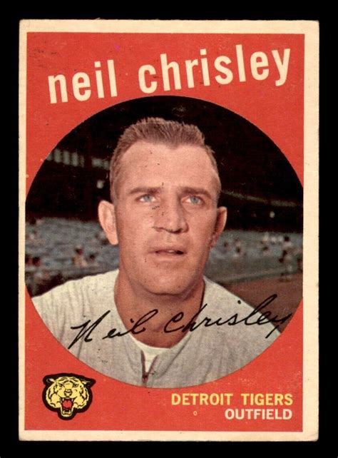 1959 Topps Baseball 189 Neil Chrisley VG EX E1 EBay