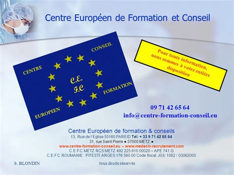 AU CENTRE EUROPEEN DE FORMATION CONSEIL ppt video online télécharger