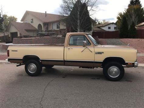 1985 Dodge Ram W350 4wd 4x4 1 Ton 1 Owner Power Wagon No Reserve