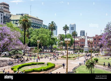 Argentina Buenos Aires Plaza De Mayo Central Square View Cabildo Casa