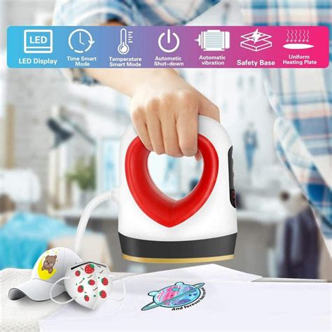 Mini Heat Press Machine Easy Heat Press Digital Display Handheld Heat ...