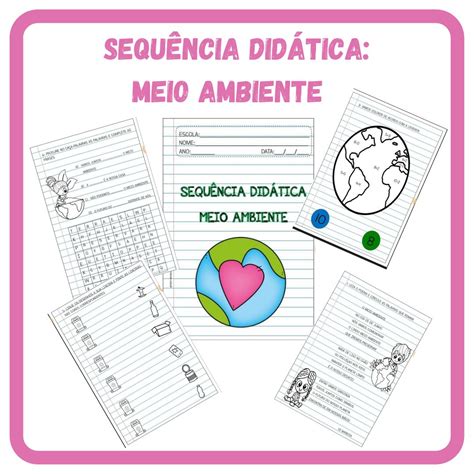 Plano de aula sequência didática MEIO AMBIENTE Renata