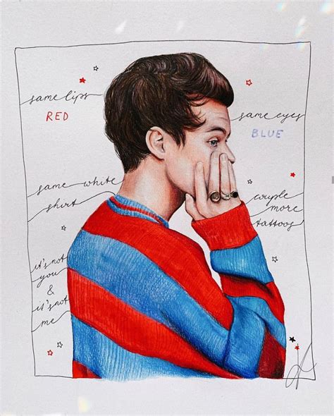 Pin By 1d Speck On 1d Drawings One Direction Fan Art Harry Styles