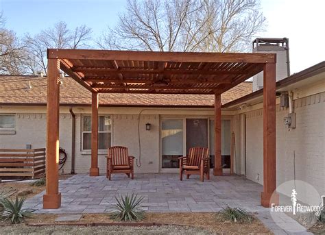 Modern Louvered Garden Pergolas Custom Made From Redwood