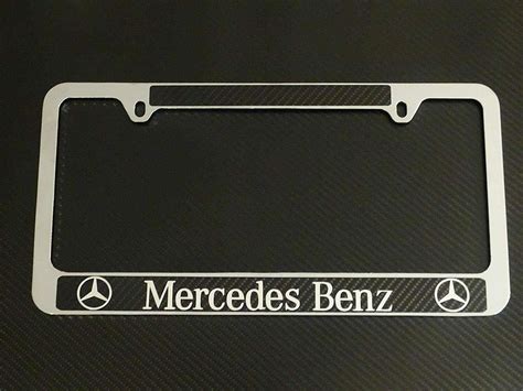 Mercedes Benz License Plate Carbon Fiber Chrome Ubuy India