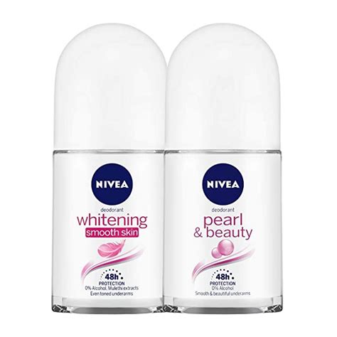 Nivea Deodorant Roll On Whitening Smooth Skin 50ml And Nivea