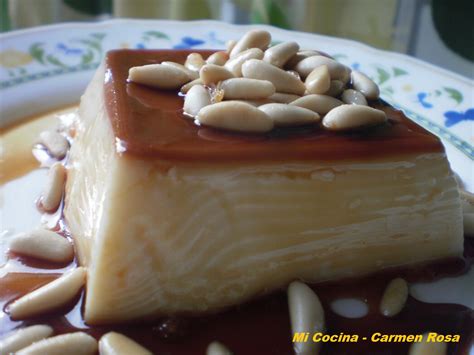 Flan De Pi Ones Y Miel Mi Cocina