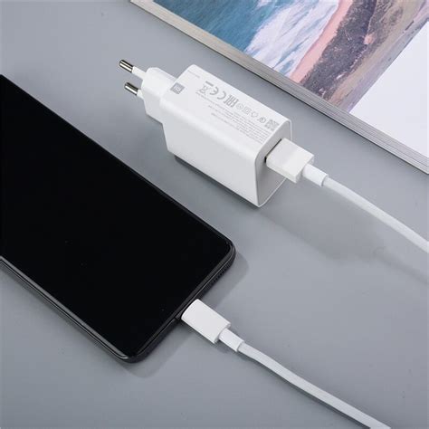 XIAOMI Chargeur 33W Charge Turbo Charge Rapide Avec Cable Type C Fiche