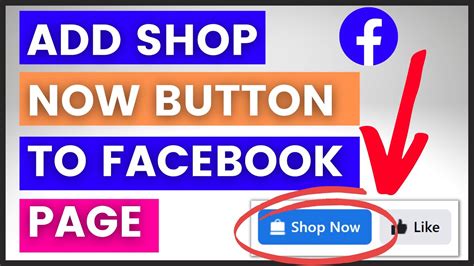 How To Add Shop Now Button To A Facebook Page In Youtube