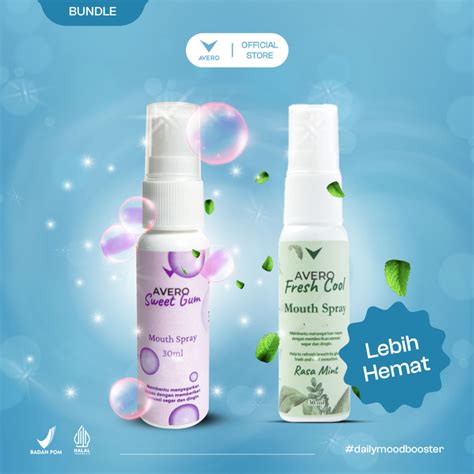 Jual Avero Paket Bundle J Fresh Cool Mouth Spray Sweet Gum Mouth