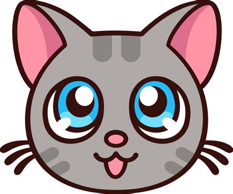 Autocolante Cartoon Gato Fofo Anime TenStickers